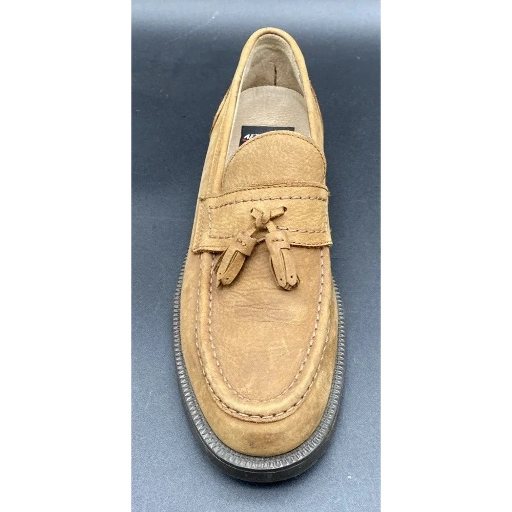 Aerosoles Men's Brown Leather Tassel Loafer Driving Moccasin Sz 10 Slip On Shoes